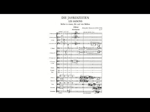 Glazunov: The Seasons, Op. 67 (with Score)
