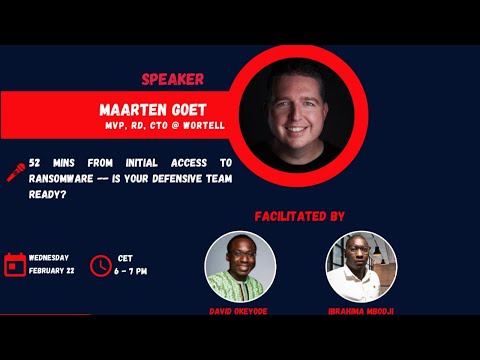 Azure Cloud Security Meetup: 52 mins from initial access to ransomware by Maarten Goet