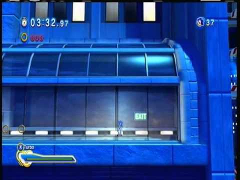 Sonic Generations : Modern Speed Highway - 3D in 2D Area Glitch -