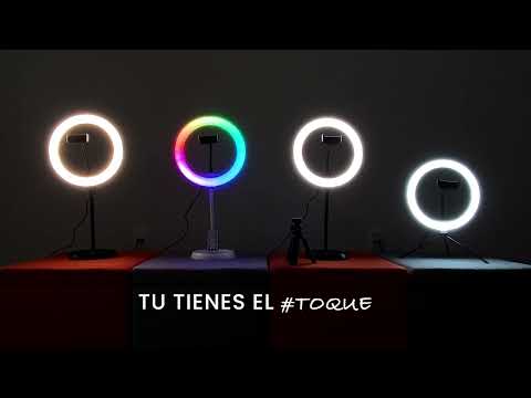 Mini Anillo Aro Luz Led 10 Pulgadas, Tripie, Base Celular, Control Remoto,  Ajuste de tempratura. : : Electrónicos