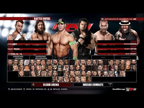 WWE 2K15: Roster Screen (with Jukebox music)