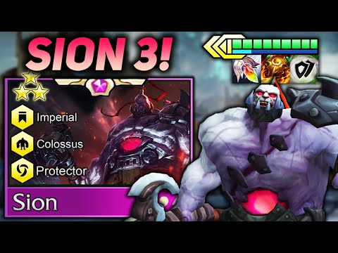 3 STAR BODYGUARD SION UNKILLABLE FRONTLINE TANK WITH INSANE CC!! | Teamfight Tactics Patch 12.2