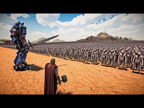 OPTIMUS PRIME & THOR VS 1,000,000 ZOMBIES - UEBS 2