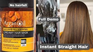 Get Rid Off Dull Damaged Hair & Get Silky Shiny Healthy Hair with Argan Oil Hair Mask