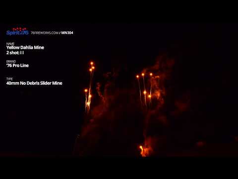 MN304 Yellow Dahlia Mine (40mm No Debris Slider) - '76 Pro Line