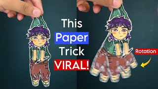 DIY Moving Paper Doll 🪆 | Viral Hanging Puppet Tutorial (Easy & Cute Craft Idea)