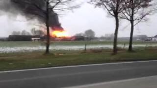 preview picture of video 'Boerderijbrand Boxtel'