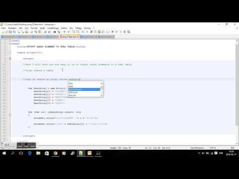 Javascript Assignment Output Beer Array To Html Table