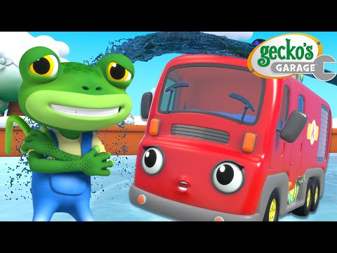 Freezing Fiona Fire Truck Fiasco! | Gecko's Garage | Trucks For Children | Cartoons For Kids