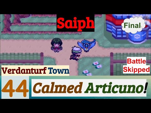 Pokemon Saiph Part 44 PokeFan Calmed Articuno Verdanturf Town | GBA Rom Hack