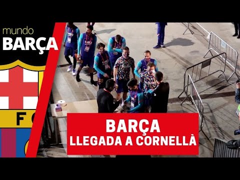 El Barça llega al Estadio del Cornellà