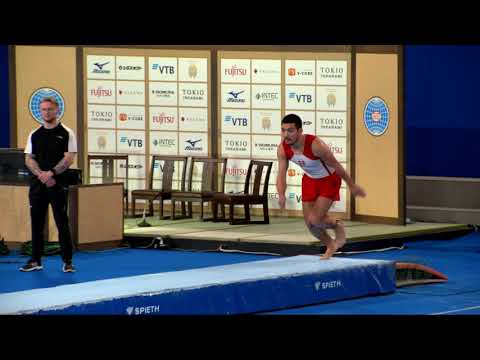MATTHIESEN Adam (DEN) M - 2019 Trampoline Worlds, Tokyo (JPN) - Qualification Tumbling R2