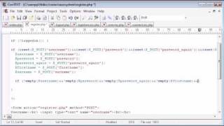Beginner PHP Tutorial - 145 - Registration Form Part 2