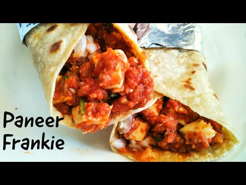Paneer Frankie Recipe | Street Style Paneer Frankie Rolls | Paneer Kathi Rolls