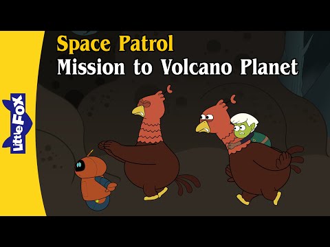 Volcano Planet Adventure: Save the Birds! | Space Adventure | Little Fox