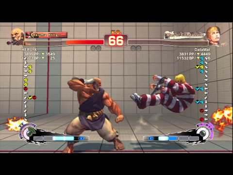 HERU_X [Gouken] Vs DataMat [Cody] SSF4 AE Online Ranked Matches - PSN