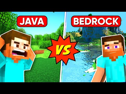 MINECRAFT Java Vs MINECRAFT Bedrock 🔥 | 15 BIGGEST Differences Between Them You Don’t Know 😱
