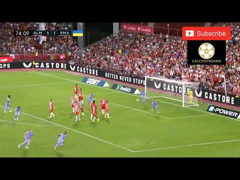 David Alaba goal against Almeria. Almeria 1: 2 Real Madrid. #realmadrid #davidalaba #udalmería