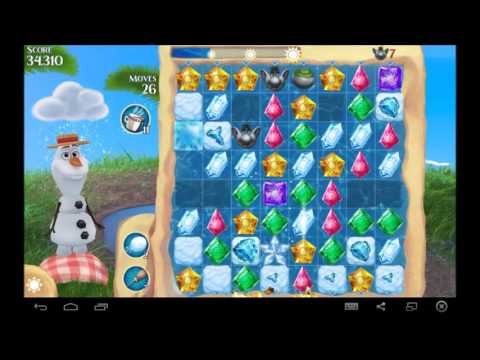 Frozen Free Fall  Summer Level 12 - Disney’s #1 puzzle game - New update