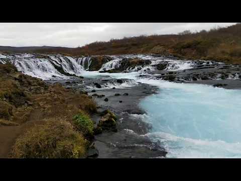 冰島蒂芬妮藍瀑布 Bruarfoss
