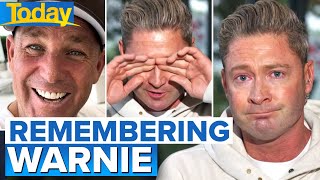 Michael Clarke tears up speaking about mate Shane Warne | Today Show Australia video