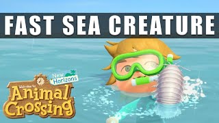 Animal Crossing New Horizons how to catch fast sea creatures