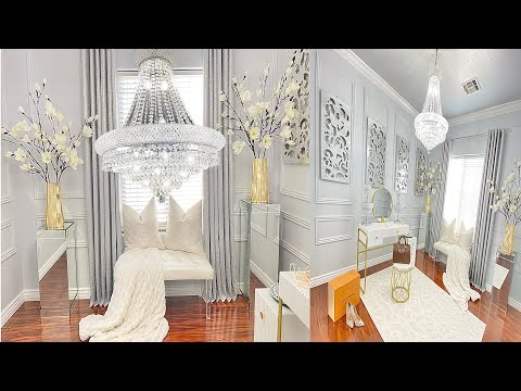 OVER THE TOP GLAM BEAUTY ROOM UPDATE | budget friendly...
