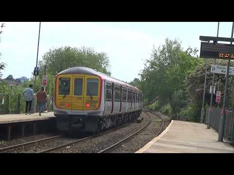 Heath High Level train station. train going to penarth