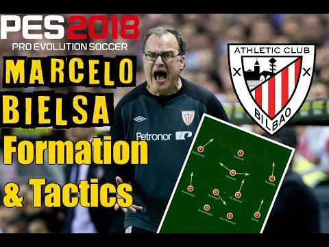 PES 2018 | Marcelo Bielsa Formation & Tactics | Athletico Bilbao