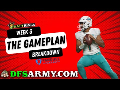 NFL Week 3 DraftKings & FanDuel DFS Picks And Betting Angles Breakdown - The Gameplan