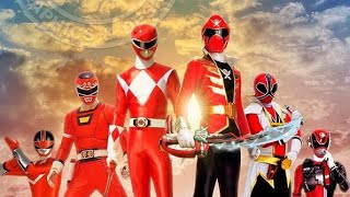 Super Sentai & Power Rangers - Forever Red | All Morphs / Henshin and Roll Call