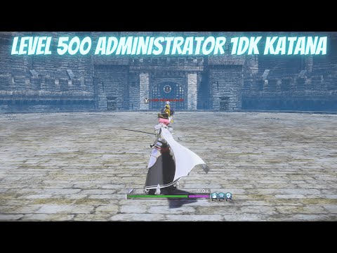 Sword Art Online Alicization Lycoris Level 500 Administrator vs Katana One Down Kill Zen Build