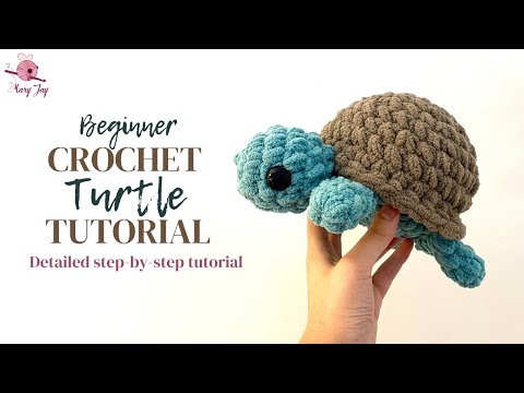 Step-by-Step Tutorial on How to Crochet a Simple Turtle for Beginners: Quick, Easy, Amigurumi Turtle