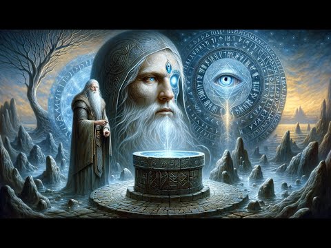 Odin's Eye & Mimir's Head: A Tale of Sacrifice 👁️🗣️ #NorseMythology #Odin #Mimir