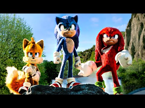 Sonic + Knuckles + Tails VS Robotnik gigante  | Sonic 2 - Il film | Clip in Italiano