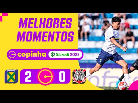 Gols e lances de Santo André x Corinthians