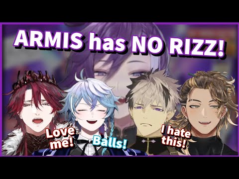 The ARMIS boys have ABSOLUTE NEGATIVE RIZZ! except for Ruze, I guess...【Holostars EN | Holo ARMIS】