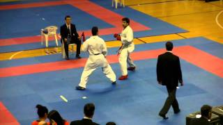 preview picture of video 'Cpto. C.Valenciana de Karate Senior, Kumite +84 Jose Muñoz Final 12-02-2011 Gandia'