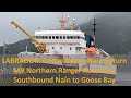 mv northern ranger labrador coastal ferry nain and southbound to goose bay