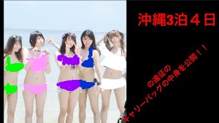沖縄のキャリーの中身を公開