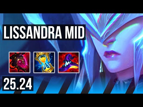 LISSANDRA vs ZED (MID) | EUW Master | 25.24