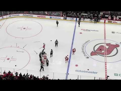 Tempers flare at end of Devils-Red Wings game