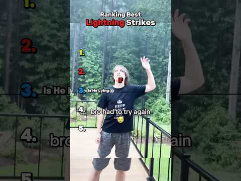 Ranking Best Lightning Strikes😂⚡️