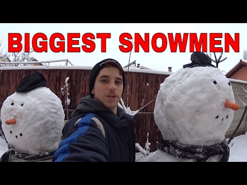 BIGGEST SNOWMEN OF THIS YEAR ⛄( MUST WATCH ) 2K17