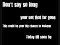 Gone-Switchfoot Lyrics