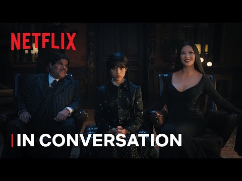 Thumbnail of the video: Jenna Ortega and Cast Discuss Reimagining a Classic for a Modern Audience
