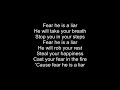 Fear Is A Liar- Zach Williams Lyrics Fear Is A Liar- Zach Williams Lyrics