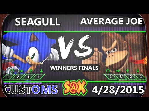 S@X Customs - Average Joe (DK) Vs. NS | Seagull (Sonic) - Winners Finals - Smash Wii U