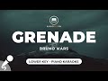 Grenade - Bruno Mars (Lower Key - Piano Karaoke)