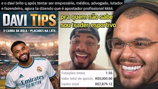 DAVI BRITO TROCA NOVAMENTE DE PROFISSÃO E AGORA É APOSTADOR PROFISSIONAL